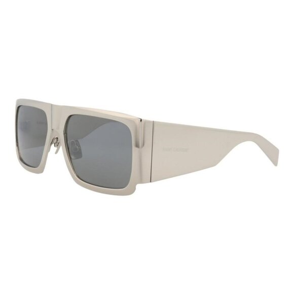 Saint Laurent Unisex Square/Rectangle Silver Silver Silver Fashion Designer - Picture 1 of 4